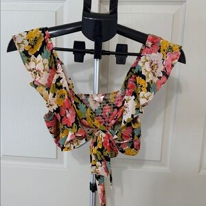 Luxxel Multicolor Floral Crop Top
